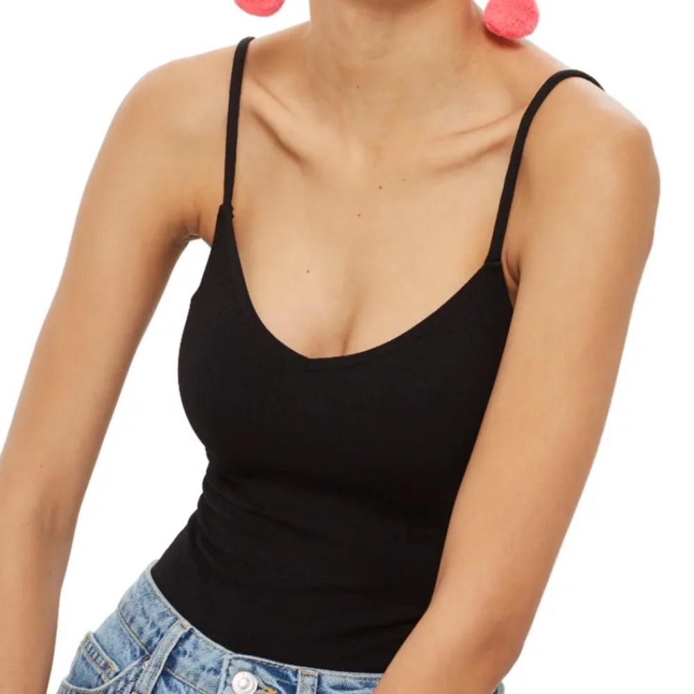 Topshop Ribbed Bodysuit
